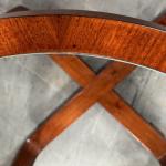 Round Table - solid walnut wood, French polish - 1930