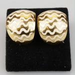 Gold Earrings with Enamel - enamel, gold - 1995