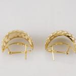 Gold Earrings with Enamel - enamel, gold - 1995