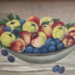 Z. Moner, Still life with fruit, oil on canvas, Bohemia 1930