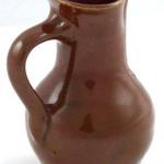 Brown jug with crown and year 1753