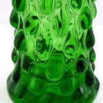 Clear and green vase with drops - Ladislav Palecek