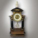 Mantel Clock - bronze, marble - 1830