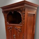 Cabinet - oak, brass - 1880