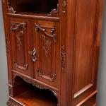 Cabinet - oak, brass - 1880
