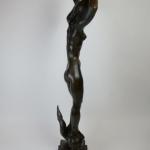 Nude Figure - patinated bronze, stone - Jaroslav Horejc - 2022