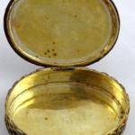 Silver gilded box with enamels