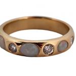 Ladies' Gold Ring - gold, diamond - 1960