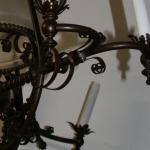 Copper chandelier