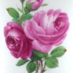 Meissen vase with painted roses