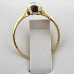 Gold ring with brilliant cut diamond 0,35 ct