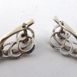 White gold earrings with 8 brilliant cut diamonds 