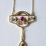 Gold Necklace - rose gold - 1920