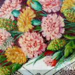 Hana Polakova ? - Still life with carnations and l