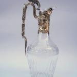 Carafe - cut glass, silver - 1890