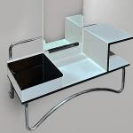 Chrome dressing table - fa. Gottwald, Functionalism 1930