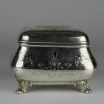 Silver sugar bowl, 1890, Austria-Hungary, Ag 800/1000/ 337.95 g
