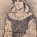 Stribrny Vladimir - Portrait of a Girl in Slavic 