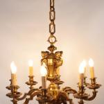 Eight Light Chandelier - bronze - 1890