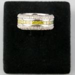 White Gold Ring - white gold, diamond - 1990