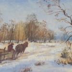 Winter Landscape - cardboard - 1980