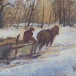 Winter Landscape - cardboard - 1980