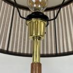 Floor Lamp - oak, fabric - 1960