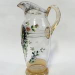 Painted jug with one glass