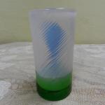 Vase - glass, opal glass - 1980