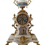Mantel Clock - alabaster - 1880