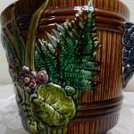 Flowerpot - ceramics, majolica - 1930