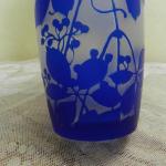 Vase - glass, blue glass - 1930