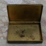 tin of metal - brass, enamel - 1900