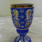 Glass Goblet - glass, blue glass - 1920