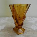 Vase - glass, pressed glass - 1930
