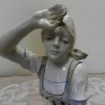 Porcelain Lady Figurine - ceramics - A. Doebrich / Ernst Wahliss Turn Wien Austria - 1900