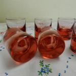 Glasses - glass, ruby glass - Oldich Lpa / Moser - 1950