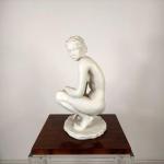 Porcelain Lady Figurine - bisque - F. Klimsch, Rosenthal - 1950