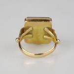 Men's Gold Ring - gold, semi-precious stone - 1890