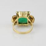 Ring - gold, emerald - 1960