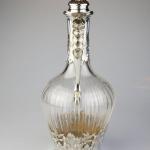 Carafe - cut glass, silver - 1890