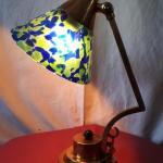 Table Lamp - brass, iridescent glass - 1910