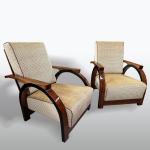 Pair of Art Deco armchairs, adjustable, 1930