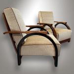 Pair of Art Deco armchairs, adjustable, 1930