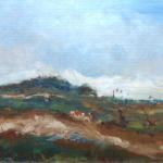 Lexa Rudolf - Landscape with a hill