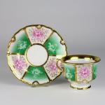 Mug with a bowl in the style of the second Rococo, 1850, Bohemia