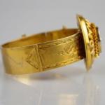 Gold Bracelet - black enamel, gold - 1860