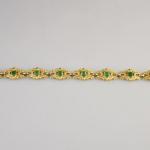 Gold Bracelet - gold, chrysoprase - 1935