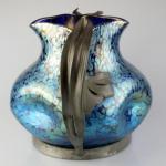 Vase - metal, iridescent glass - Loetz, Kltersk Mln - 1900