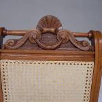 Chair - wood, solid walnut wood - 1880